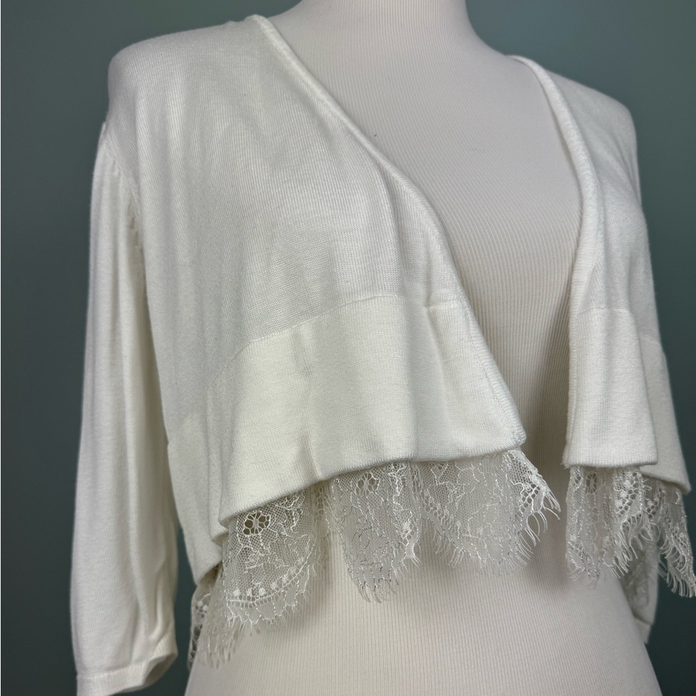 Lace Cropped Cardigan